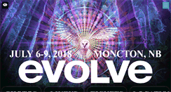 Desktop Screenshot of evolvefestival.com
