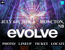 Tablet Screenshot of evolvefestival.com